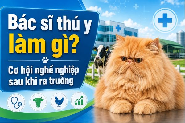 Bác sĩ thú y làm gì? Cơ hội nghề nghiệp sau khi ra trường