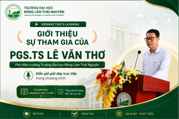 PGS.TS Lê Văn Thơ - Phó Hiệu trưởng Trường Đại học Nông Lâm Thái Nguyên