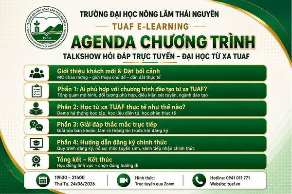 Nội dung Webinar giải đáp hệ từ xa TUAF